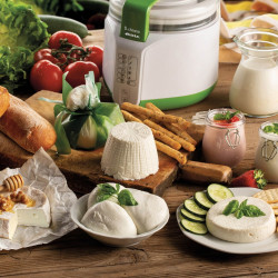 Παρασκευαστής τυριού και γιαουρτιού Ariete B-CHEESE 0615/00, 500W, 2 λίτρα, 6 προγράμματα, 90C, 6 ενδείξεις, Λευκό/πράσινο