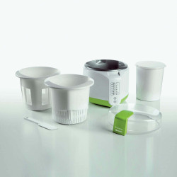 Ariete B-CHEESE 0615/00 Cheese and Yogurt Maker, 500W, 2 L, 6 Programs, 90°C, 6 Indicators, White/Green