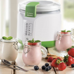 Ariete B-CHEESE 0615/00 Cheese and Yogurt Maker, 500W, 2 L, 6 Programs, 90°C, 6 Indicators, White/Green