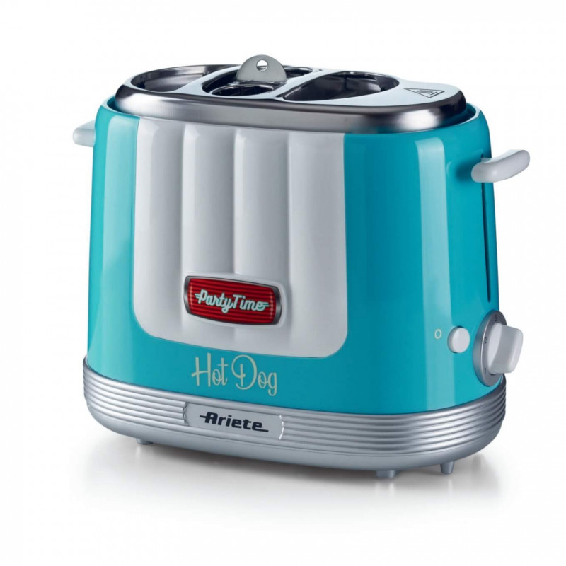 Уред за хот-дог Ariete PARTY TIME 0206/01, 650W, 4 отделения, 5 степени, Стоп функция, Тюркоаз
