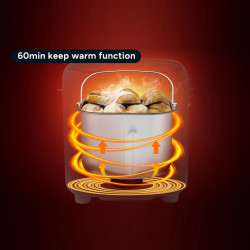 Хлебопекарна Crown CBM-6511, 600W, 1l, 19 програми, Таймер, LCD дисплей, Памет, Бял