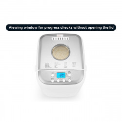 Masina de facut paine Crown CBM-6511, 600W, 1L, 19 programe, Timer, Afisaj LCD, Memorie, Alb