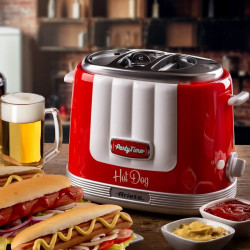 Ariete PARTY TIME 0206/00, 650W, 4 διαμερίσματα, 5 στάδια, λειτουργία Stop, Κόκκινο