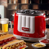 Уред за хот-дог Ariete PARTY TIME 0206/00, 650W, 4 отделения, 5 степени, Стоп функция, Червен
