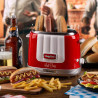 Aparat preparare hot-dog Ariete PARTY TIME 0206/00, 650W, 4 compartimente, 5 trepte, Functie Stop, Rosu