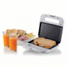 Sandwich toaster Ariete BREAKFAST 1971/01, 750W, Acoperire antiaderenta, Indicator luminos, Alb