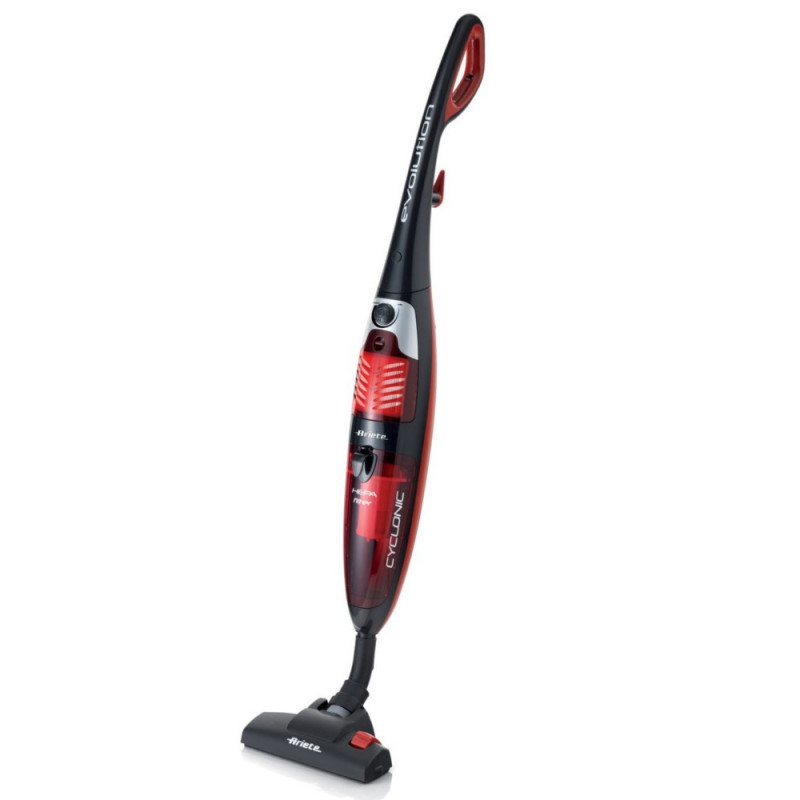 Aspirator vertical Ariete EVOLUTION 2772/40, 600W, 0.8 L, Putere reglabila, Tehnologie de economisire a energiei, Negru/Rosu