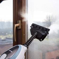 Парочистачка Ariete STEAM MOP 4164/00 10в1, 1500 W, 350 мл, Въртяща се глава, Аксесоари, Бял/Син