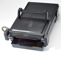 Ηλεκτρική ψησταριά 3 σε 1 Ariete MULTI GRILL 1916/10, 2400 W, 60x25 cm, Εκτεινόμενη επιφάνεια, Θερμοστάτης, Μαύρο