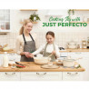 Комплект тенджери и тигани Just Perfecto JL-788, 15 ч, Отливка, Мраморно покритие, Индукция, Аксесоари, Зелен