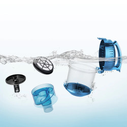 Aspirator fara sac Eureka Whirlwind NEN110A, 700W, 14 kPa, 1.5 L, Design usor, Filtru HEPA lavabil, Albastru