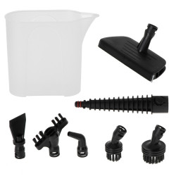 Mop cu aburi Adler AD 7052, 1300 W, 3 setari, 0.550 L, 2 capete rotative, 2 moduri de functionare, Incalzire rapida, Alb