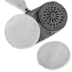 Mop cu aburi Adler AD 7052, 1300 W, 3 setari, 0.550 L, 2 capete rotative, 2 moduri de functionare, Incalzire rapida, Alb