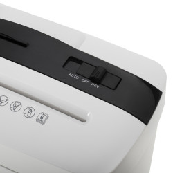Adler AD 1037 iratmegsemmisítő, 200 W, 13 L, 22 cm-ig, 6 lap egyszerre, CD/DVD és hitelkártya nyílás, automatikus indítás/leállítás, fordított funkció, 69 dB, fehér színű