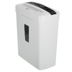 Distrugator de documente Adler AD 1037, 200 W, 13 L, Pana la 22 cm, 6 foi, CD/DVD si card, Pornire/oprire automata, Functie inversa, 69 dB, Alb