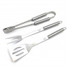 Adler AD 6729 4-Piece Barbecue Set, Stainless Steel, Aluminum Carrying Case, Hanging Holes, Silver