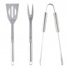 Set ustensile pentru gratar Adler AD 6729, 4 piese, Otel inoxidabil, Carcasa din aluminiu, Orificii de agatare, Argintiu