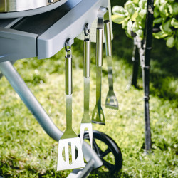 Adler AD 6729 4-Piece Barbecue Set, Stainless Steel, Aluminum Carrying Case, Hanging Holes, Silver