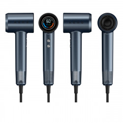 Σεσουάρ με κινητήρα χωρίς ψήκτρες AENO HD3 AHD0003, 1500W, 3 ταχύτητες, 5 επίπεδα, 68 dB, οθόνη LED, μπλε