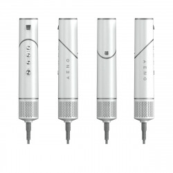 Uscator de par si aparat de coafat AENO HS1 AHS0001, 1200W, 4 viteze, 4 trepte, 7 atasamente, Ionizare, Alb