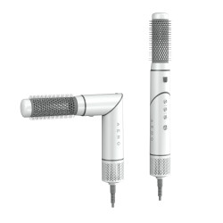 Συσκευή στεγνώματος και styling μαλλιών AENO HS1 AHS0001, 1200W, 4 ταχύτητες, 4 επίπεδα, 7 εξαρτήματα, Ιονισμός, Λευκό