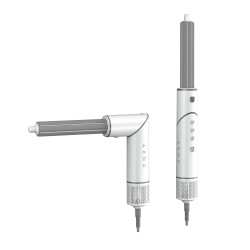 Uscator de par si aparat de coafat AENO HS1 AHS0001, 1200W, 4 viteze, 4 trepte, 7 atasamente, Ionizare, Alb