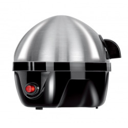 Aparat fierbere oua Rosberg R51982C, 350W, 7 oua, Oprire automata cu semnal, Otel inoxidabil, Negru/Inox