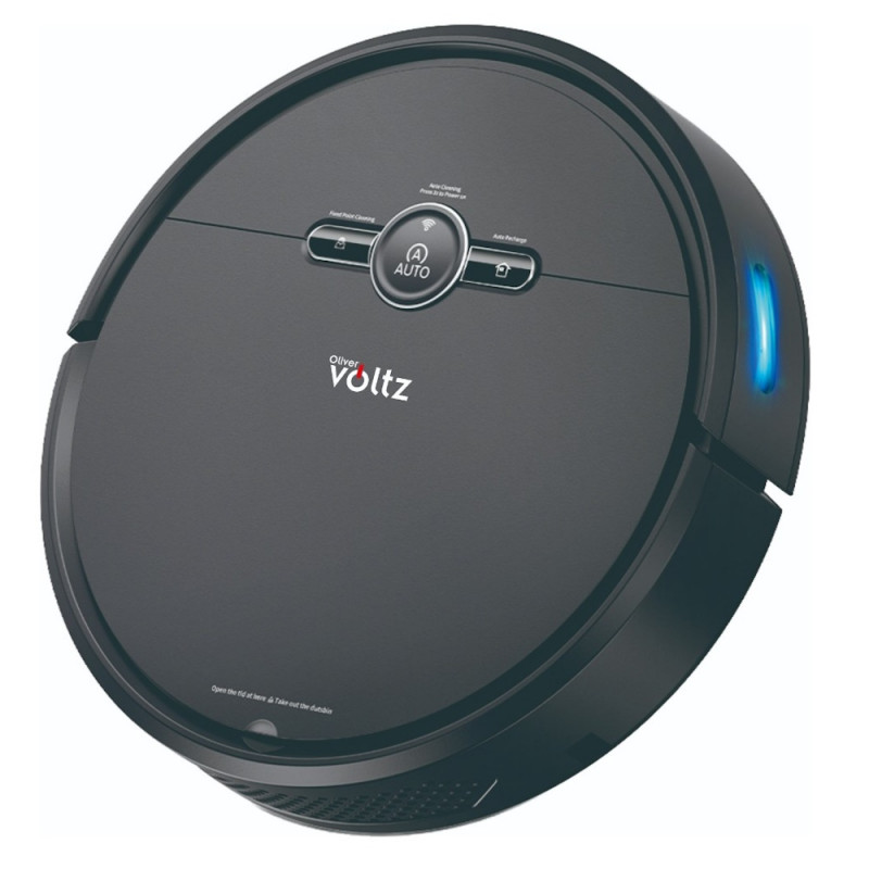 Robot aspirator Oliver Voltz OV51004A, 4400mAh, 600ml, Pana la 200 m², Wi-Fi, Tuya Smart, Telecomanda, Giroscop, Negru