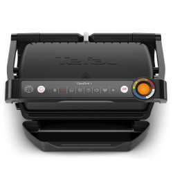 Tefal OptiGrill+ GC717810, 2000W, 6 προγράμματα, Αντικολλητική επίστρωση, Οθόνη αφής, Έξυπνη ψησταριά, Μαύρο