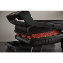 Електрическа скара Tefal OptiGrill+ GC717810, 2000W, 6 скорости, Незалепващо покритие, 30x20 см, Интелигентен грил, Черен