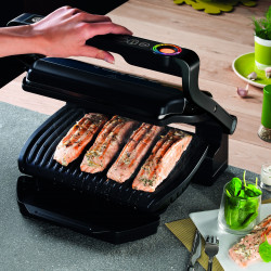Tefal OptiGrill+ Snacking&Baking GC714834, 2000W, 6 προγράμματα, Λειτουργία κατεψυγμένων τροφίμων, Αντικολλητική επίστρωση τεφλόν, Αξεσουάρ για σνακ και ψήσιμο, Μαύρο