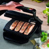 Електрическа скара Tefal OptiGrill+ GC714834, 2000W, 6 скорости, Незалепващо покритие, 30x20 см, Интелигентен грил, Черен