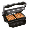 Ηλεκτρική ψησταριά Tefal OptiGrill+ Waffles GC716D12, 2000W, 6 προγράμματα, αντικολλητική επίστρωση Teflon, πλάκες βάφλας, ρύθμιση θερμοκρασίας, Max 275C, Inox