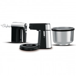 Миксер с купа Royalty Line RL-HM19015, 700W, 6 бъркалки, 3 л, 5 скорости, Черен/инокс