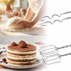 Миксер с купа Royalty Line RL-HM19015, 700W, 6 бъркалки, 3 л, 5 скорости, Черен/инокс