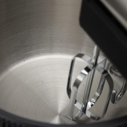 Mixer cu bol Royalty Line cu bol RL-HM19015, 400W, 6 palete, 3 L, Turbo, 5 viteze, Negru/Inox