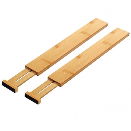 Separatoare pentru sertare KESPER 58072, Extensibile, Bambus, Maro