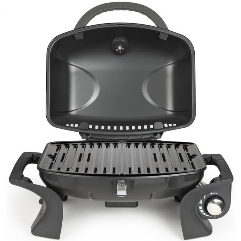 Hordozható gázgrill Livoo DOC275, 3.5kW, Automatikus gyújtás, Fekete