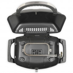 Gratar portabil pe gaz Livoo DOC275, 3.5kW, Aprindere automata, Negru