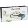Tava servire la cald Brabantia 646996, 2 incalzitoare, Grill din aluminiu, Manere reci, Alb/Negru