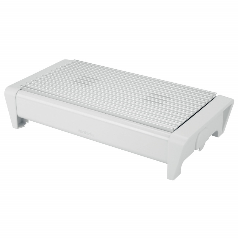 Brabantia 646997 Food Warmer, 2 heating elements, aluminum rack, cool-touch handles, white
