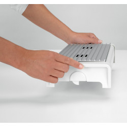 Brabantia 646995, 2 θερμάστρες, πλέγμα αλουμινίου, λαβές χωρίς θέρμανση, Inox/Matte