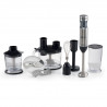 Set blender, mixer, tocator 7in1 Ariete 4 BLADES 0898/11, 1000W, 10 viteze, 7 functii, Turbo, Negru/Inox