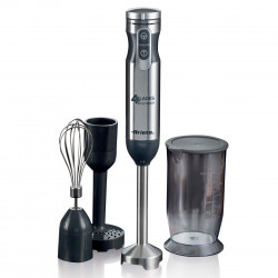 Set blender, mixer, tocator 7in1 Ariete 4 BLADES 0898/11, 1000W, 10 viteze, 7 functii, Turbo, Negru/Inox