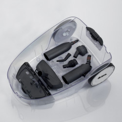 Aparat de curatat cu aburi Ariete XSTEAM 4147/02, 1500W, 4 bar, 0.6 L, Dezinfectie, Fara urme de umiditate, Abur reglabil, Alb/Albastru