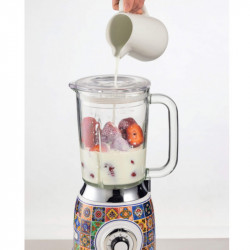 Blender Ariete Positano 0583/0P, 1000W, 1.5 L, 4 viteze + PULSE, Zdrobire gheata, Alb/Galben