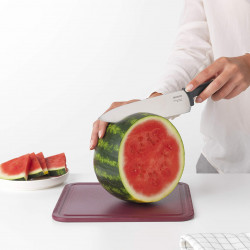 Brabantia Tasty+ Chef's Knife 1001163, 20 cm, Hardened Steel, Scratch- and Corrosion-Resistant, Dark Gray