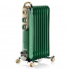Calorifer electric cu ulei Ariete VINTAGE 0838/1, 2000W, 9 elementi, 3 trepte, Indicator de putere, Rotite pivotante 360°, Maner, Verde