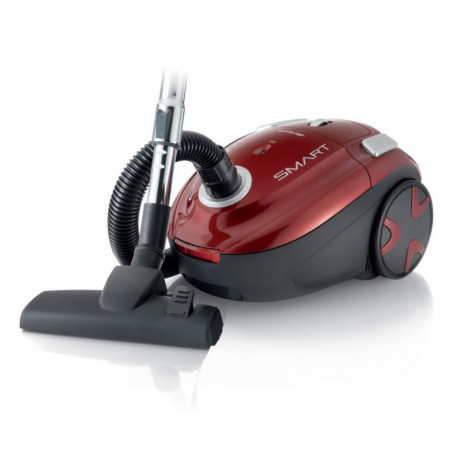 Aspirator Ariete SMART 2735/10, 700W, 2.5 l, Indicator sac plin, Bordeaux/negru