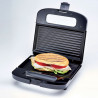 Sandwich maker Ariete TOAST AND GRILL COMPACT 1980/00, 750W, Acoperire antiaderenta, Indicatoare, Negru/Gri